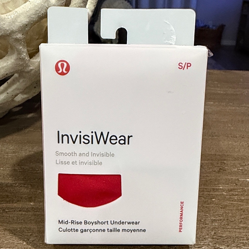 lululemon athletica InvisiWear Mid-Rise Boyshort — Red